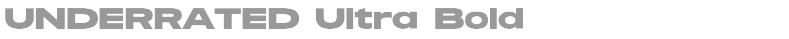 Underrated font preview